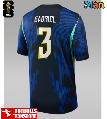Brasilien Gabriel Magalhaes #3 Bortatröja VM 2026 Kortärmad